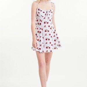 Blue Life White Sienna Corset Mini Dress